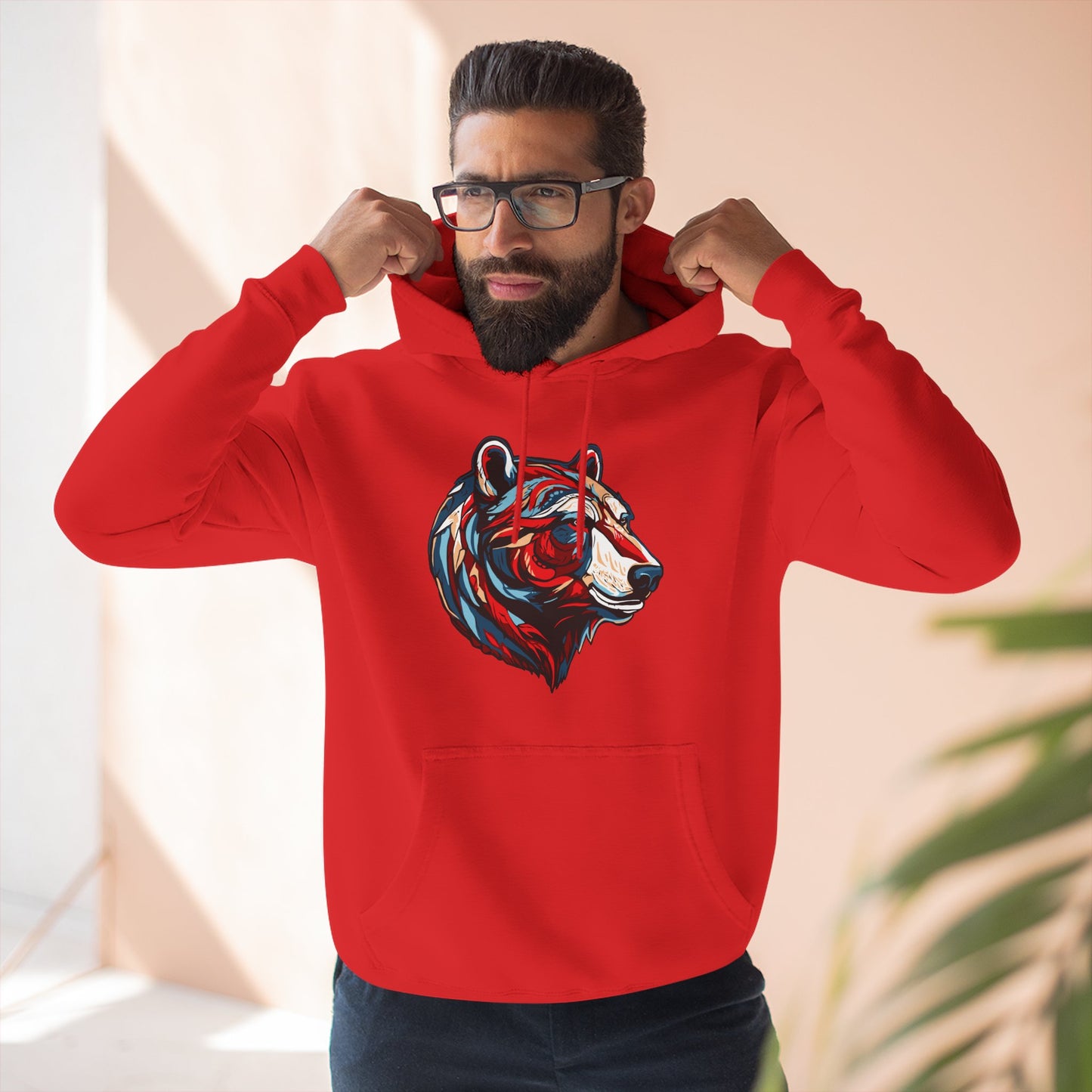 Polar Bear Icon - Fleece Hoodie