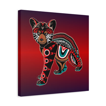 Black Bear Cub Canvas