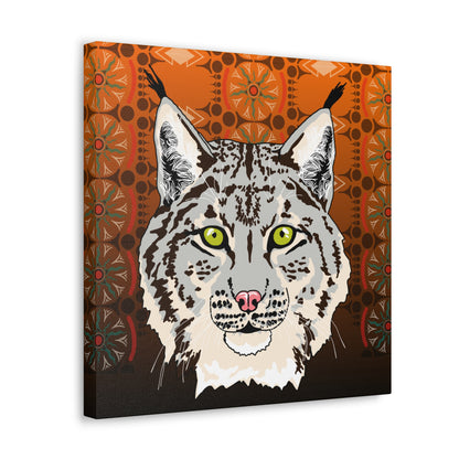 Lynx Portrait (gray) Canvas