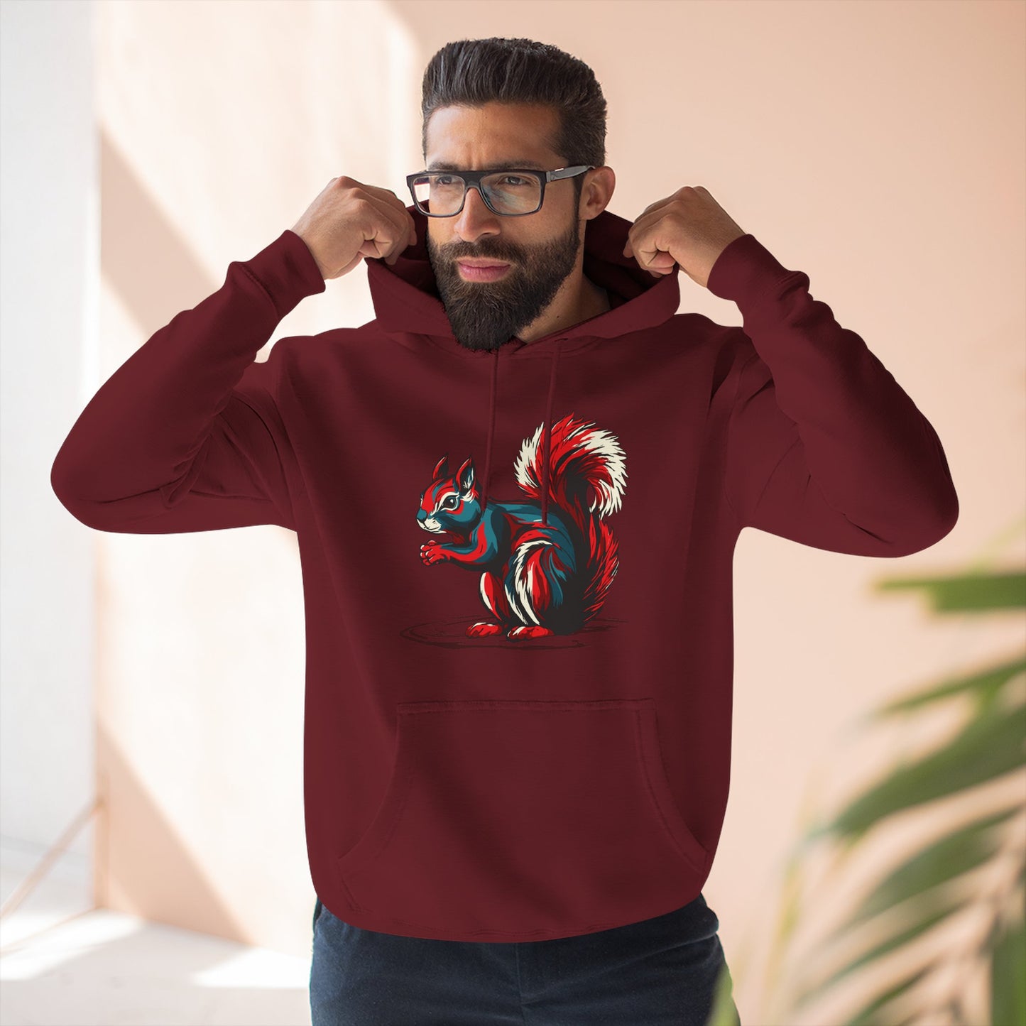 Squirrel Icon - Fleece Hoodie
