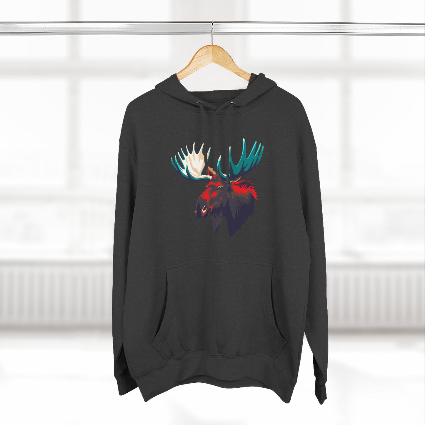 Moose Icon - Fleece Hoodie