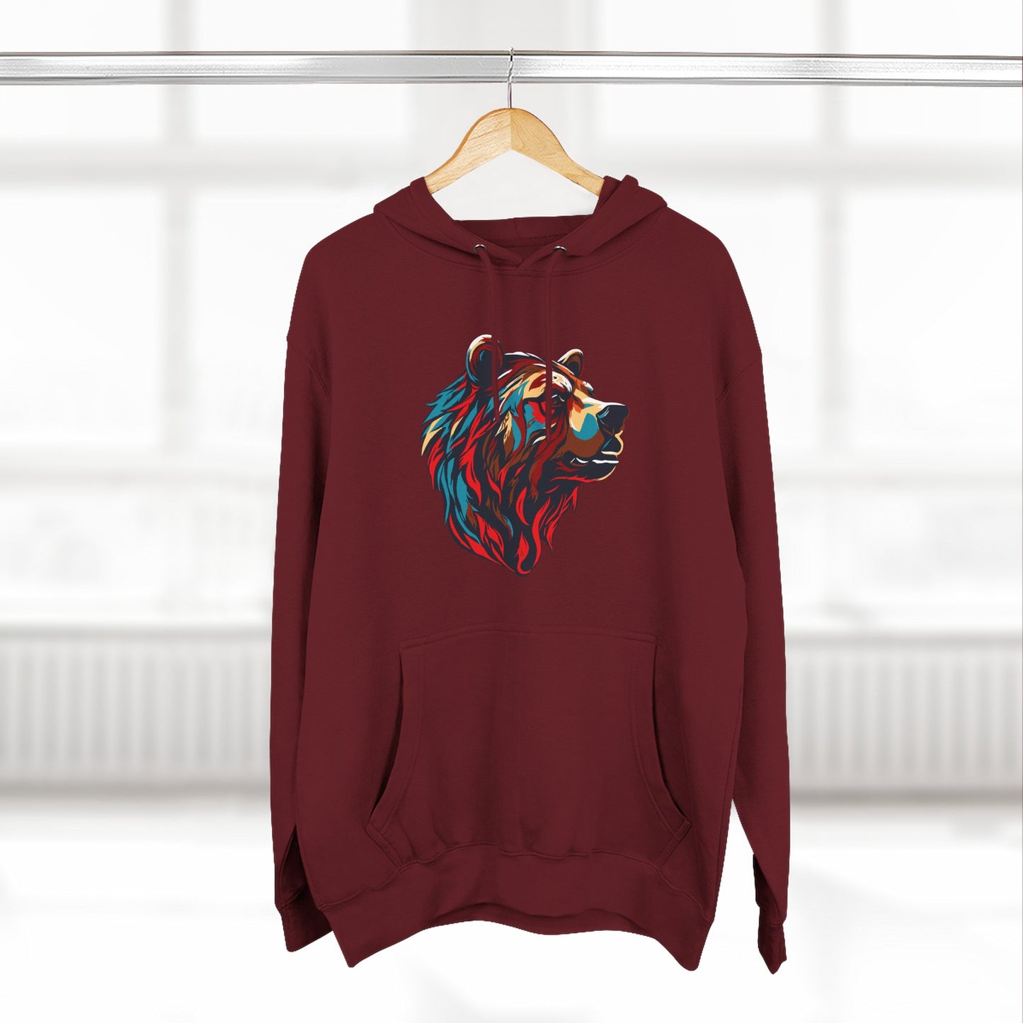 Grizzly Bear Icon - Fleece Hoodie