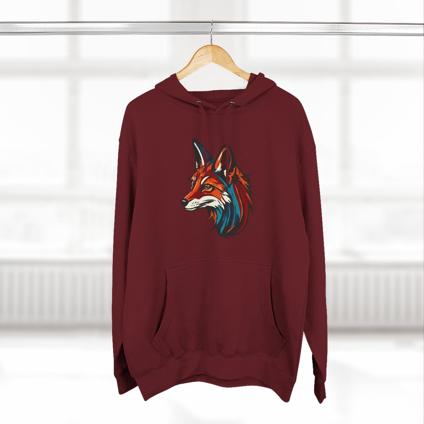 Red Fox Icon - Fleece Hoodie