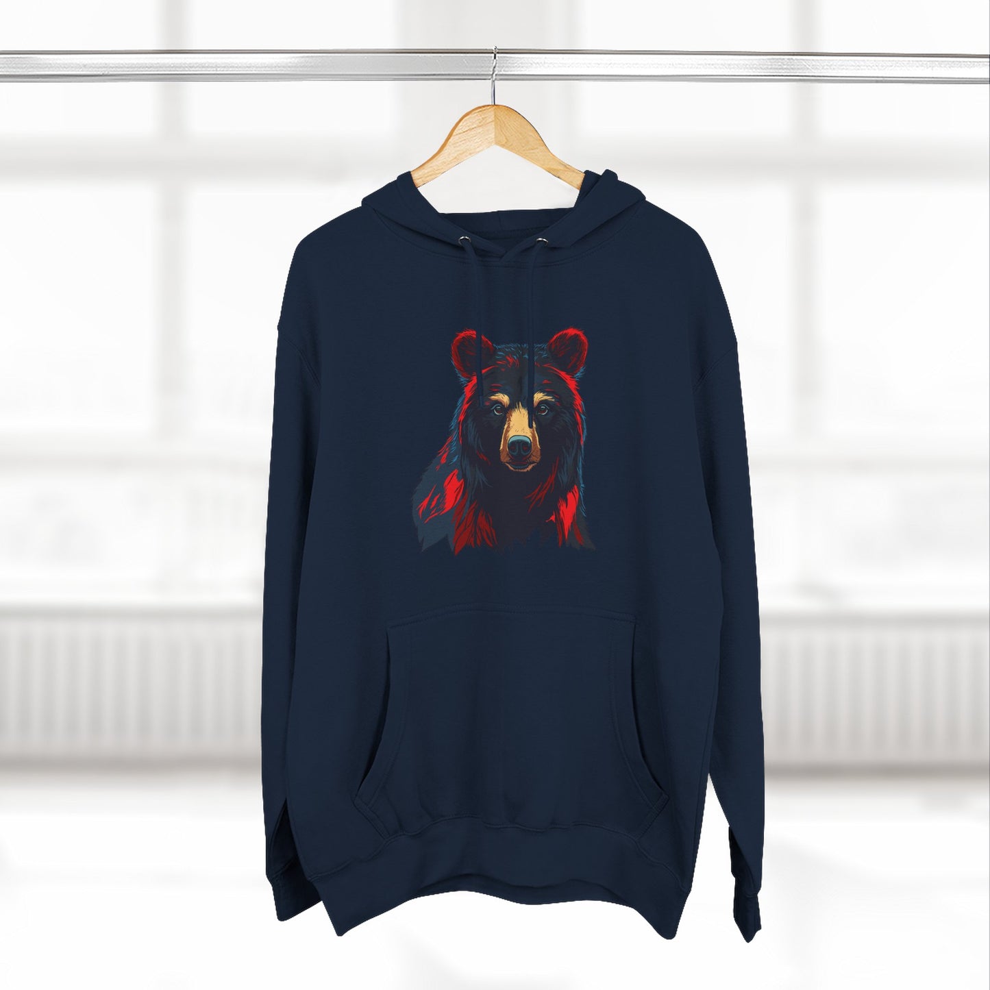 Black Bear Icon - Fleece Hoodie