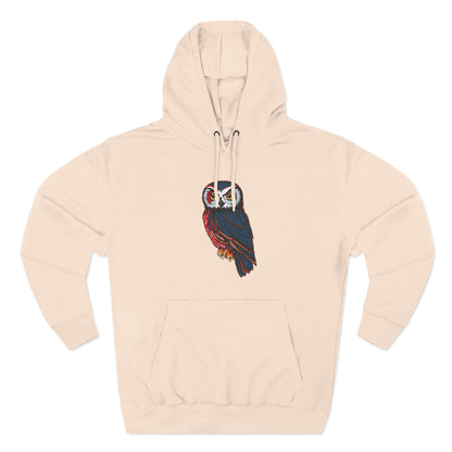 Saw-Whet Owl Icon - Fleece Hoodie