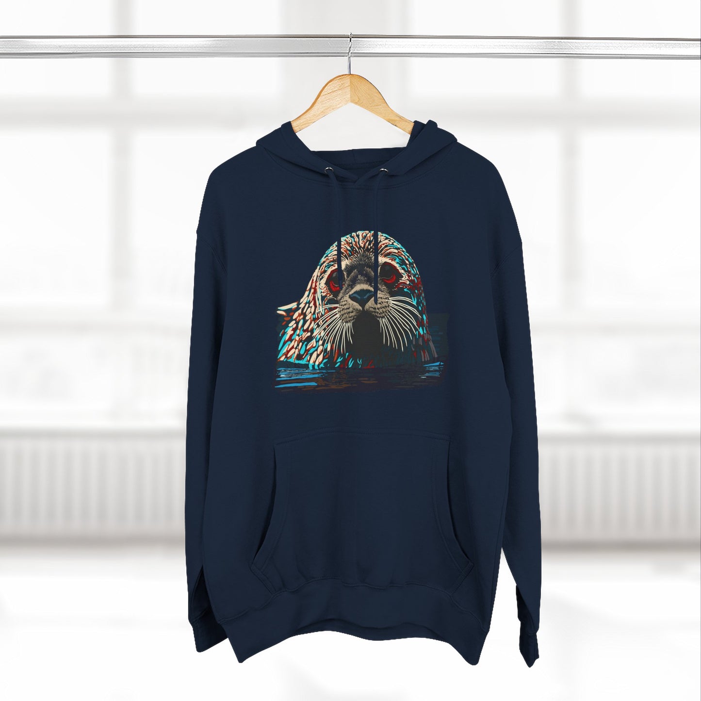 Harbor Seal Icon - Fleece Hoodie
