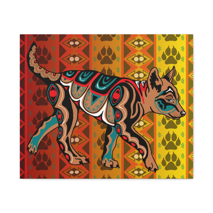 Tan Wolf Pup Canvas