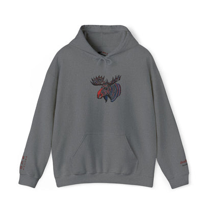 Tribal Moose Hoodie