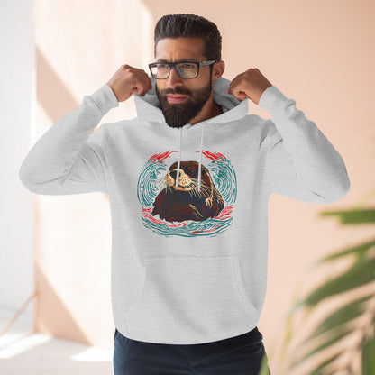 Sea Otter Icon - Fleece Hoodie