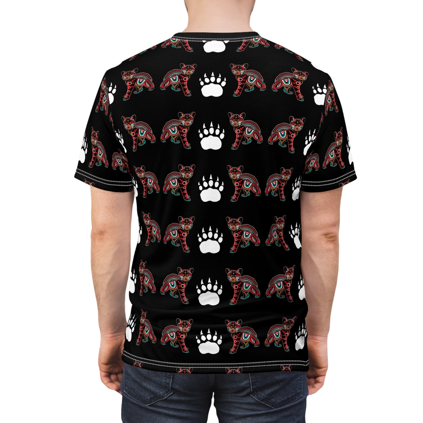 Black Bear Cub Wallpaper T-Shirt