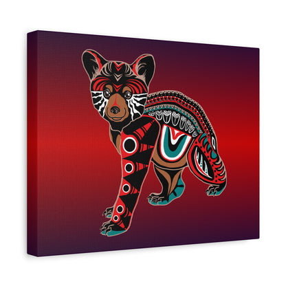 Black Bear Cub Canvas