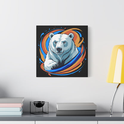 Strength Polar Bear Canvas