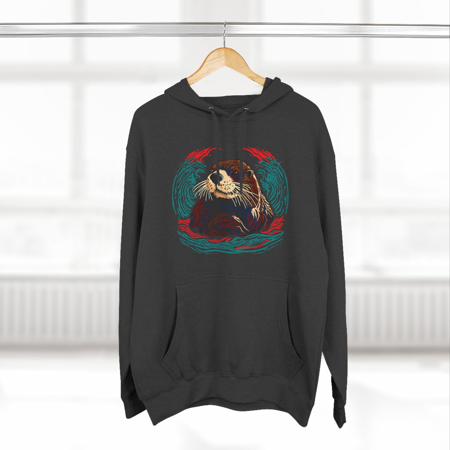 Sea Otter Icon - Fleece Hoodie