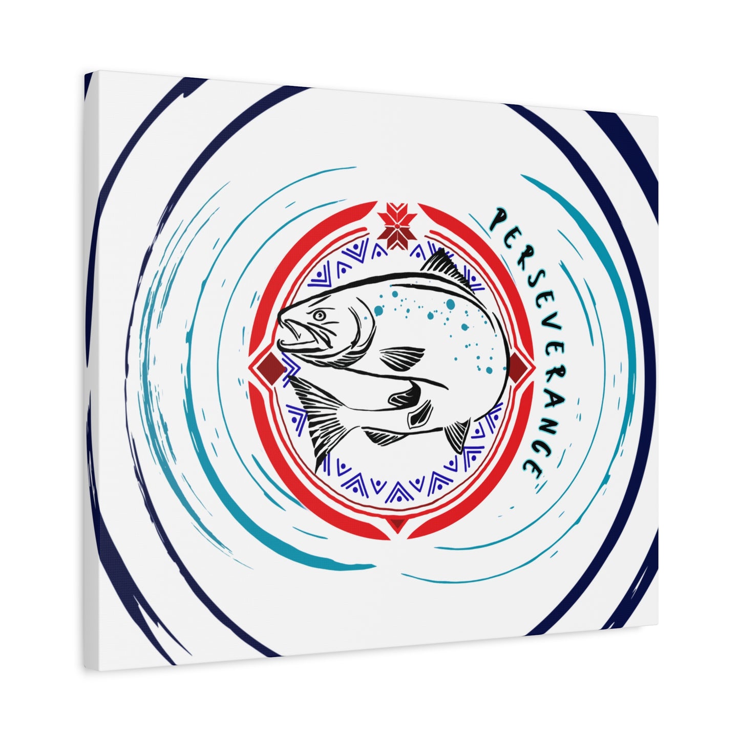 Perseverance Salmon Canvas