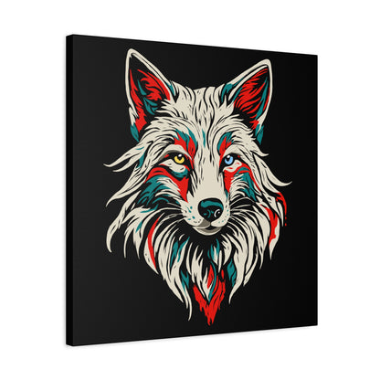 Arctic Fox Icon Canvas