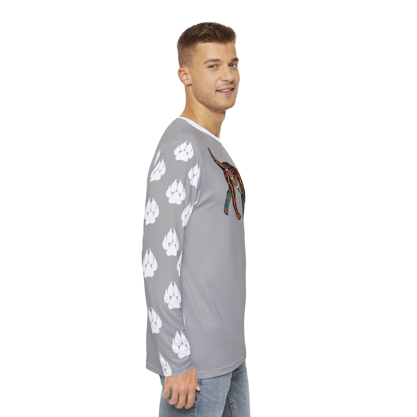 Tan Wolf Pup Long-Sleeve