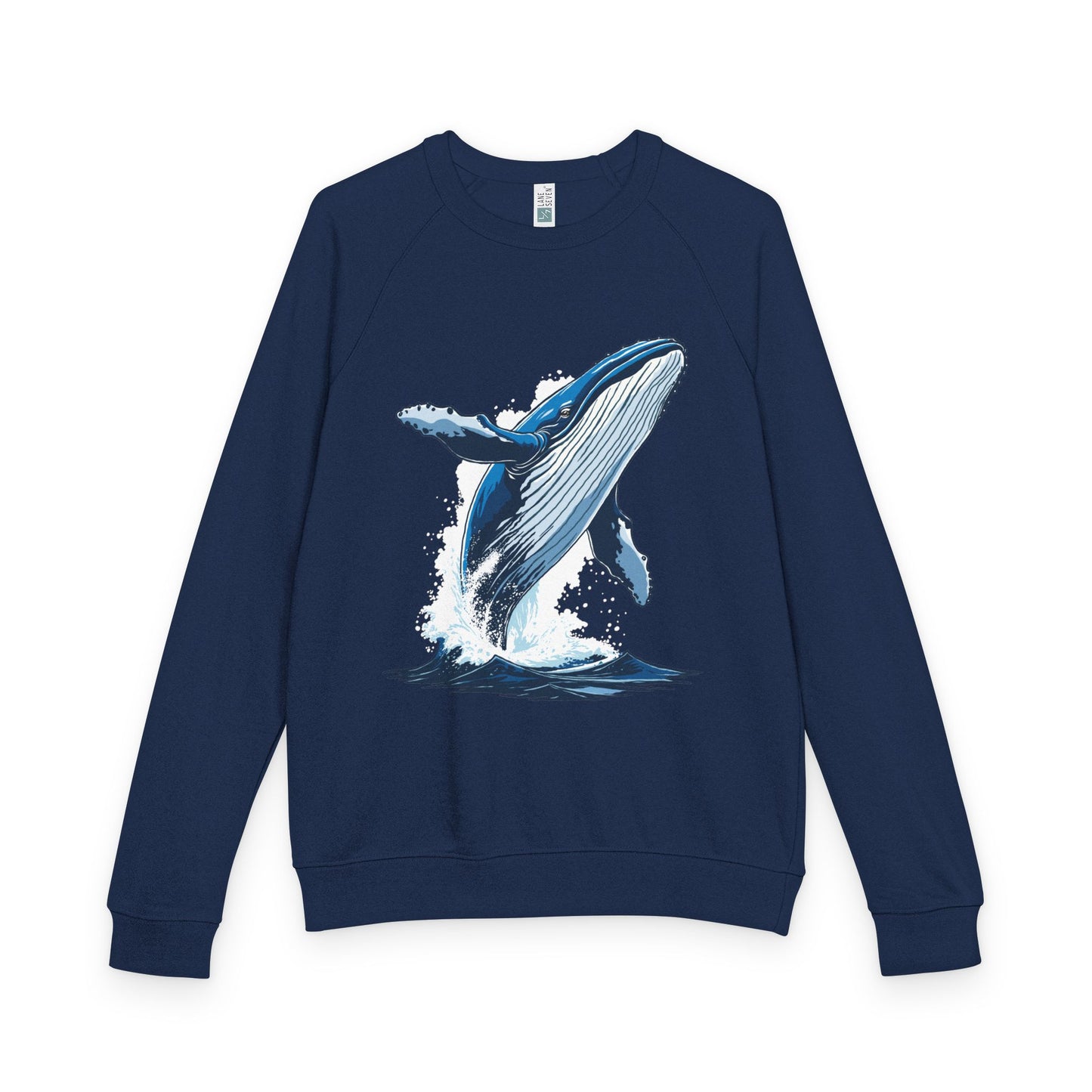 Humpback Whale - French Terry Raglan Crewneck