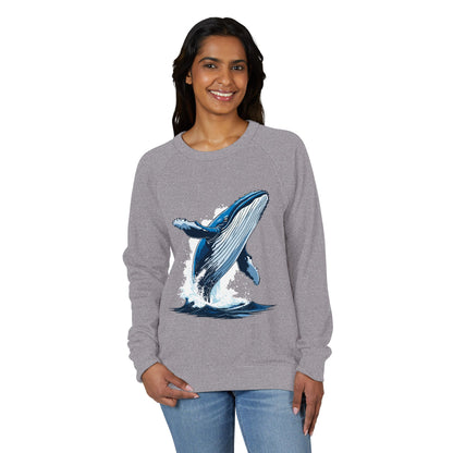Humpback Whale - French Terry Raglan Crewneck