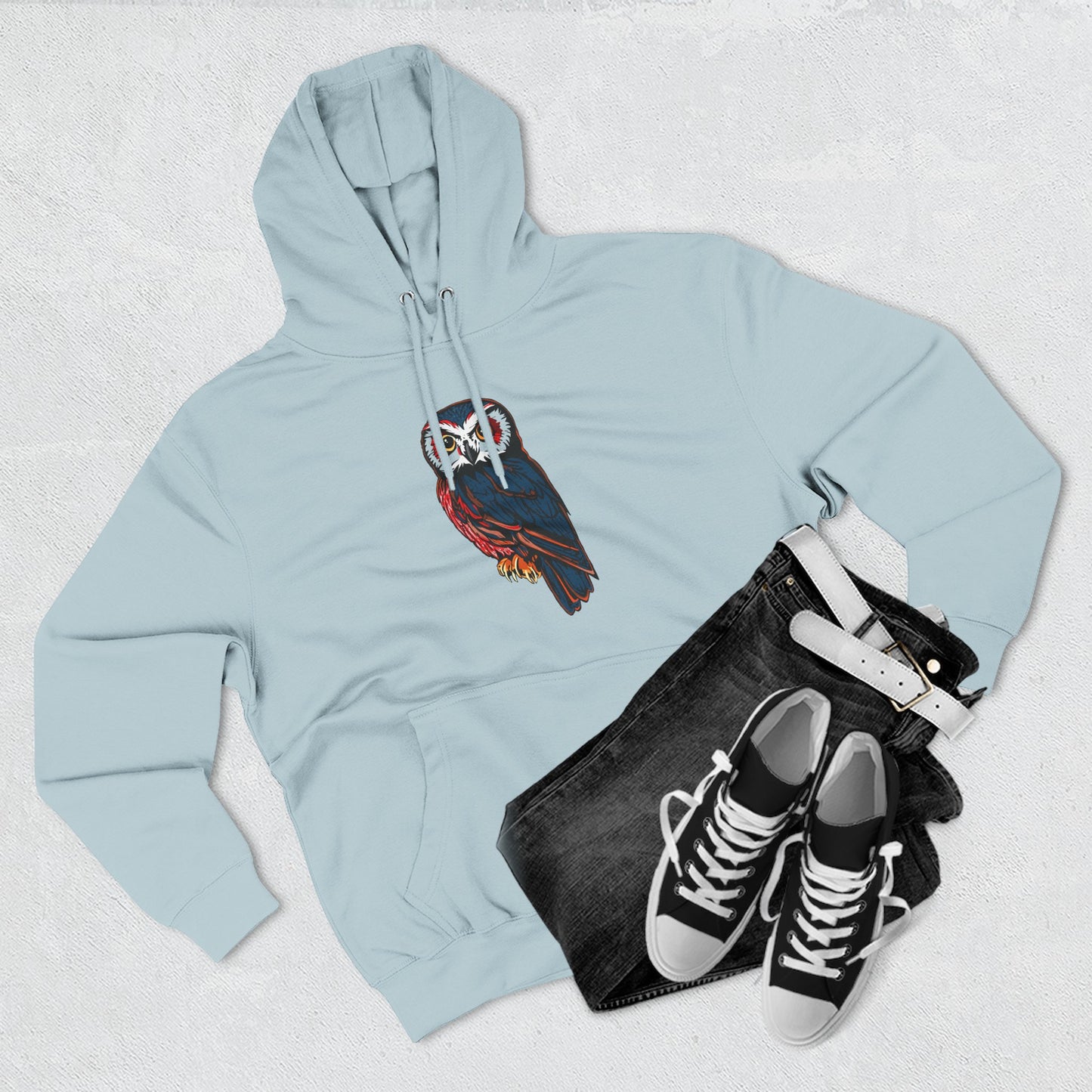 Saw-Whet Owl Icon - Fleece Hoodie
