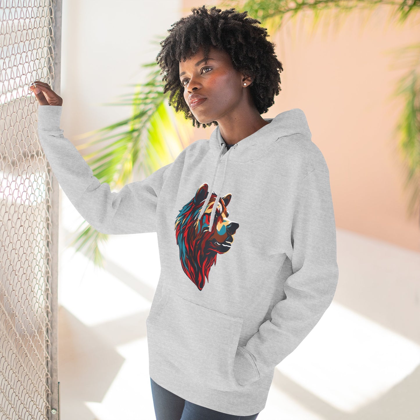 Grizzly Bear Icon - Fleece Hoodie