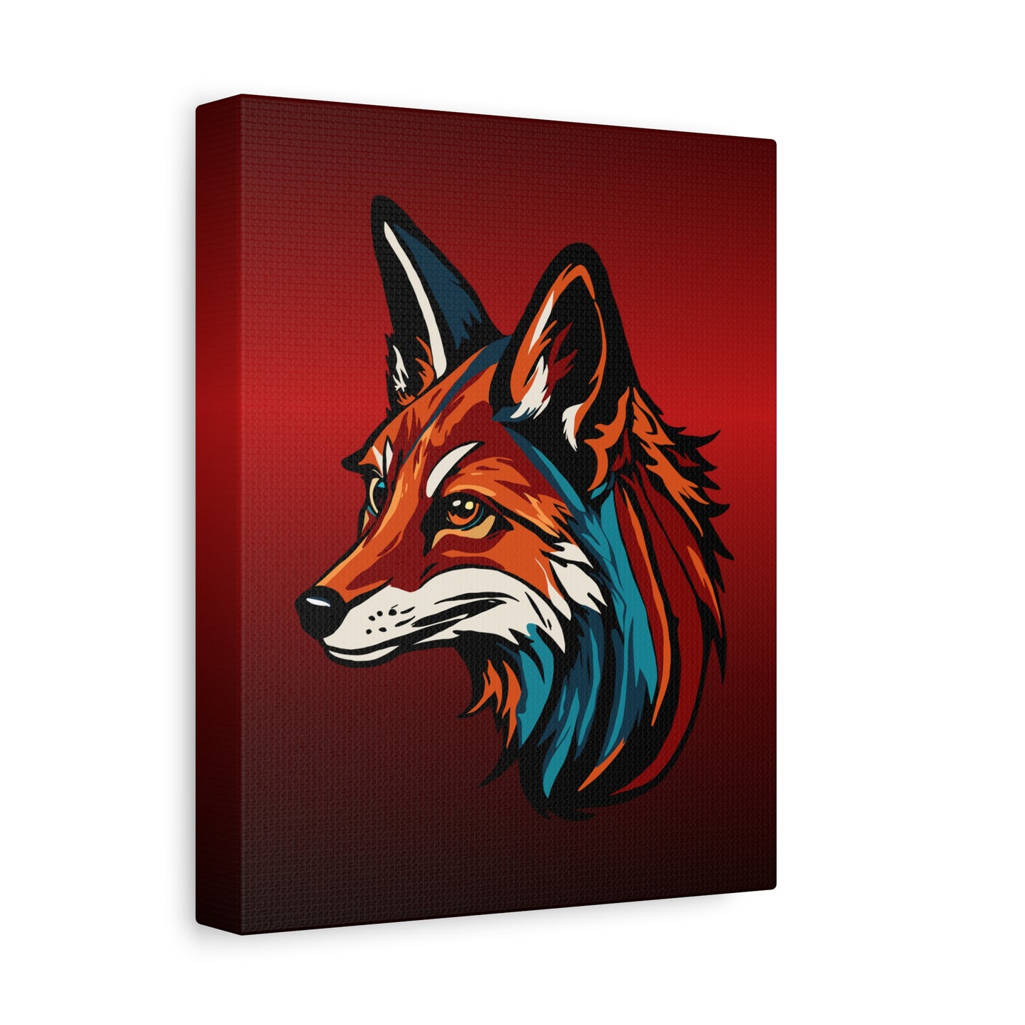 Red Fox Icon Canvas