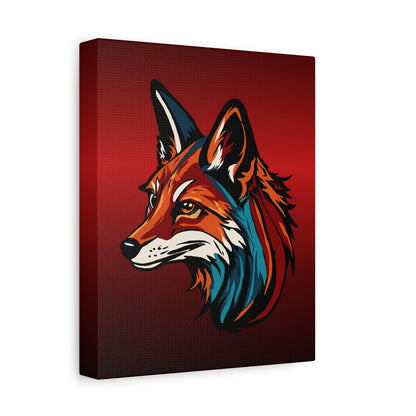 Red Fox Icon Canvas