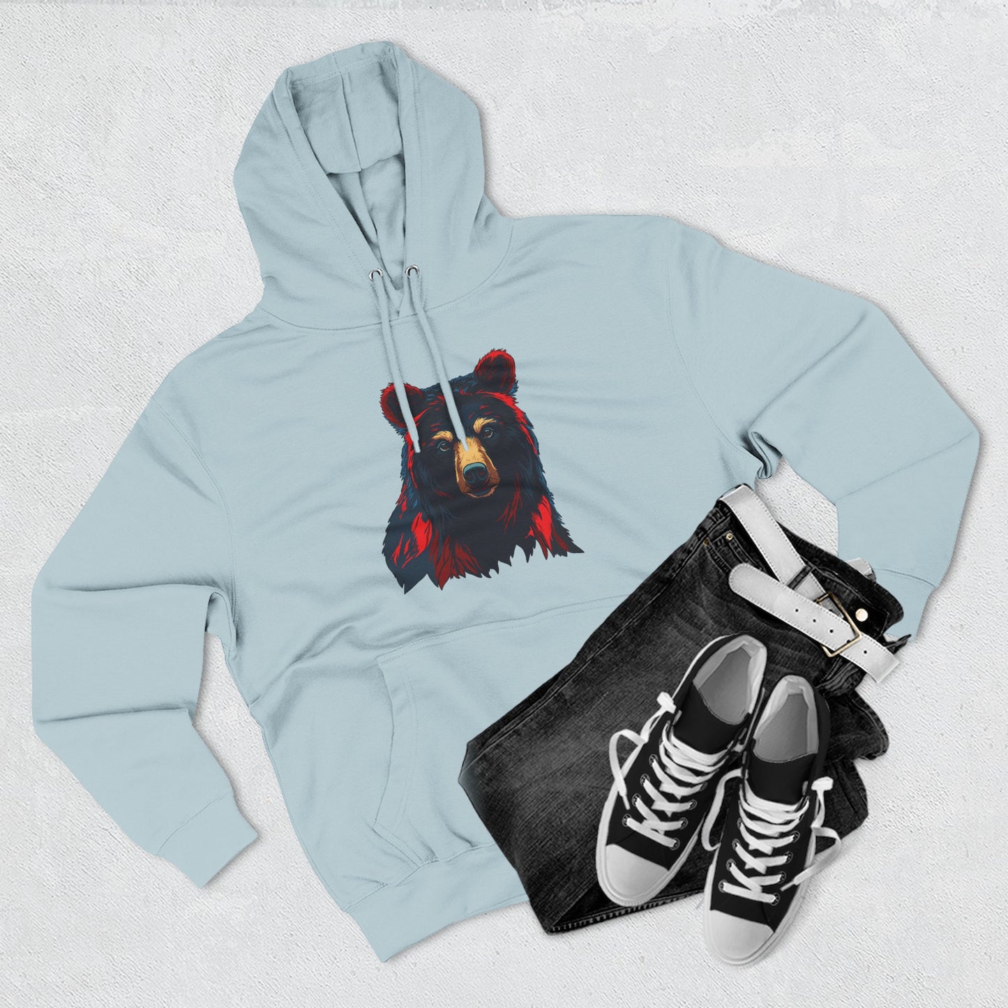 Black Bear Icon - Fleece Hoodie