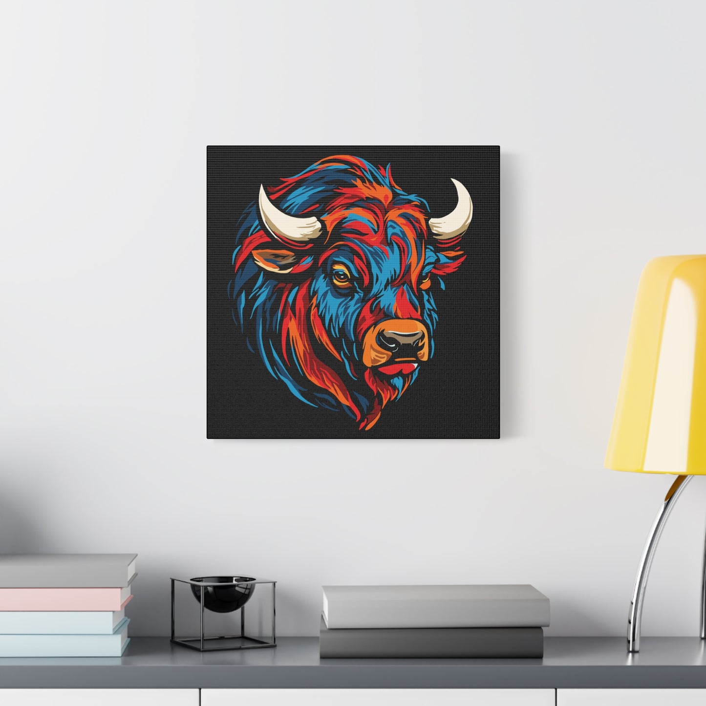 Bison Icon Canvas