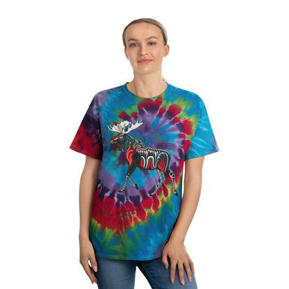 Spiral Tie-Dye Tee - Moose!