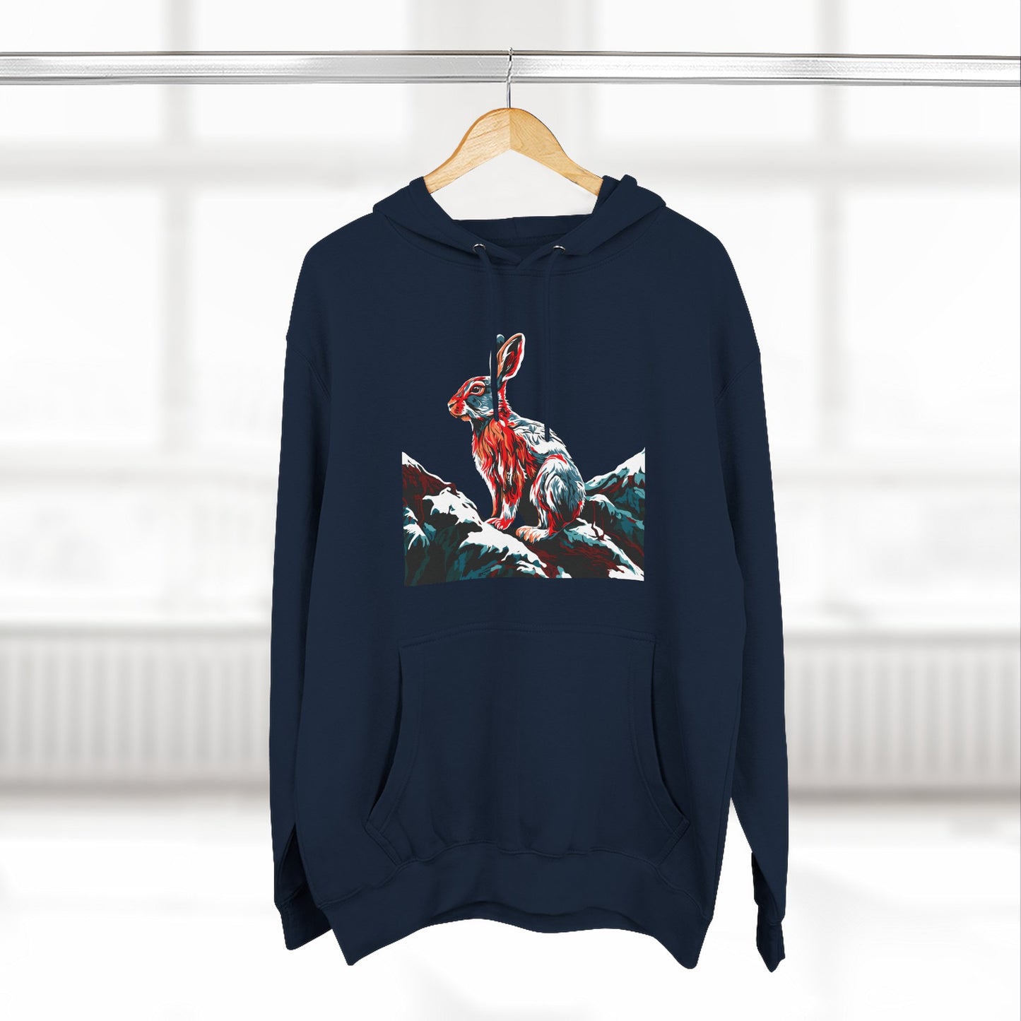 Snowshoe Hare Icon - Fleece Hoodie