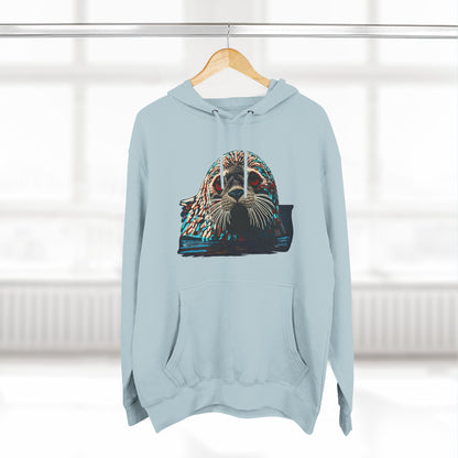 Harbor Seal Icon - Fleece Hoodie