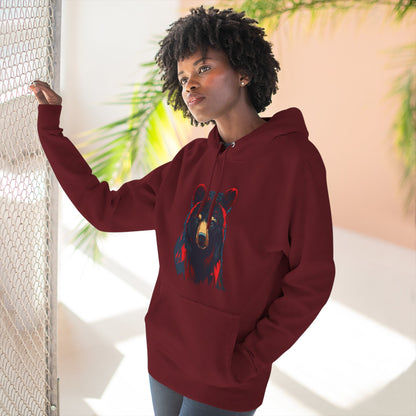 Black Bear Icon - Fleece Hoodie