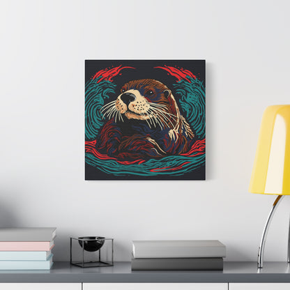Sea Otter Icon Canvas