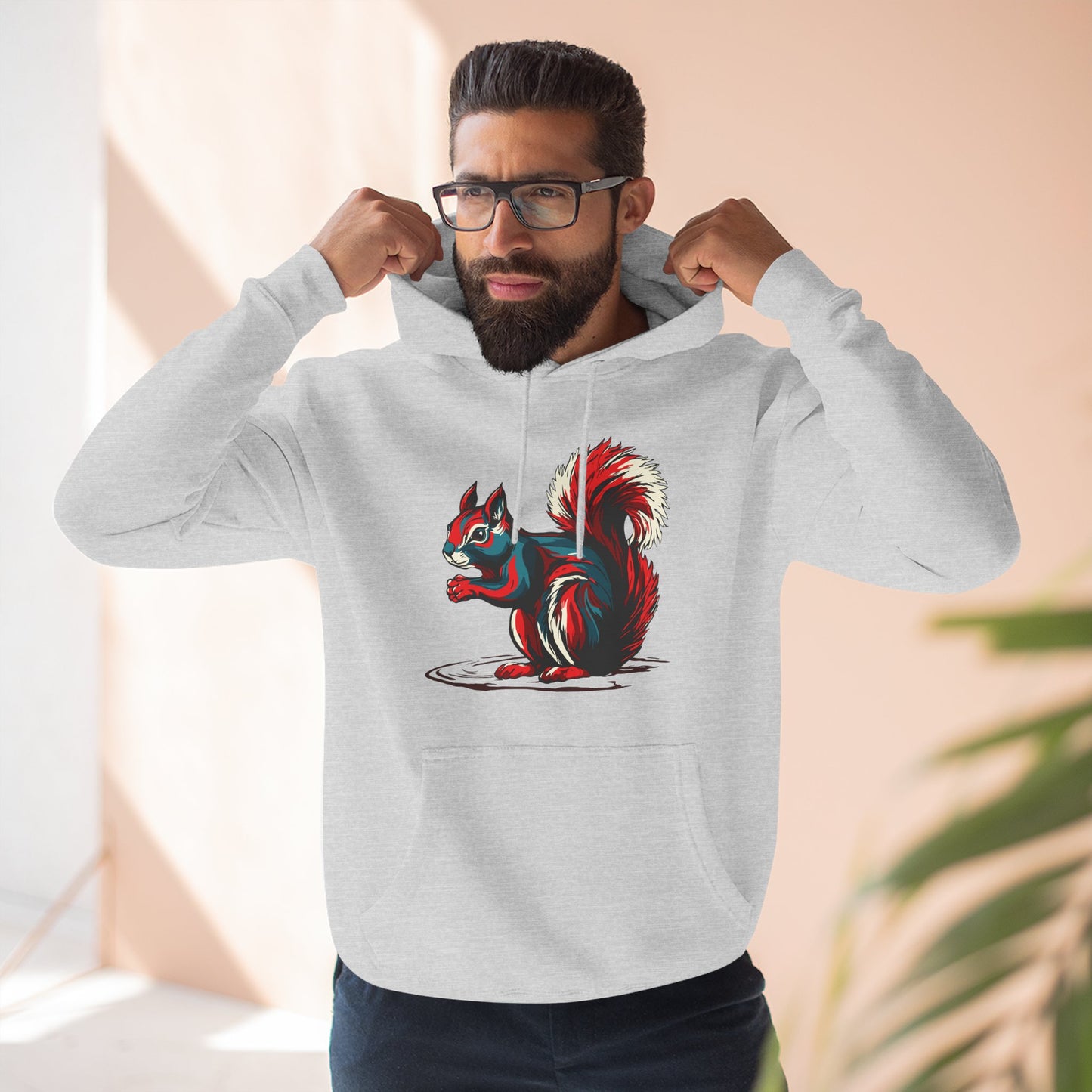 Squirrel Icon - Fleece Hoodie