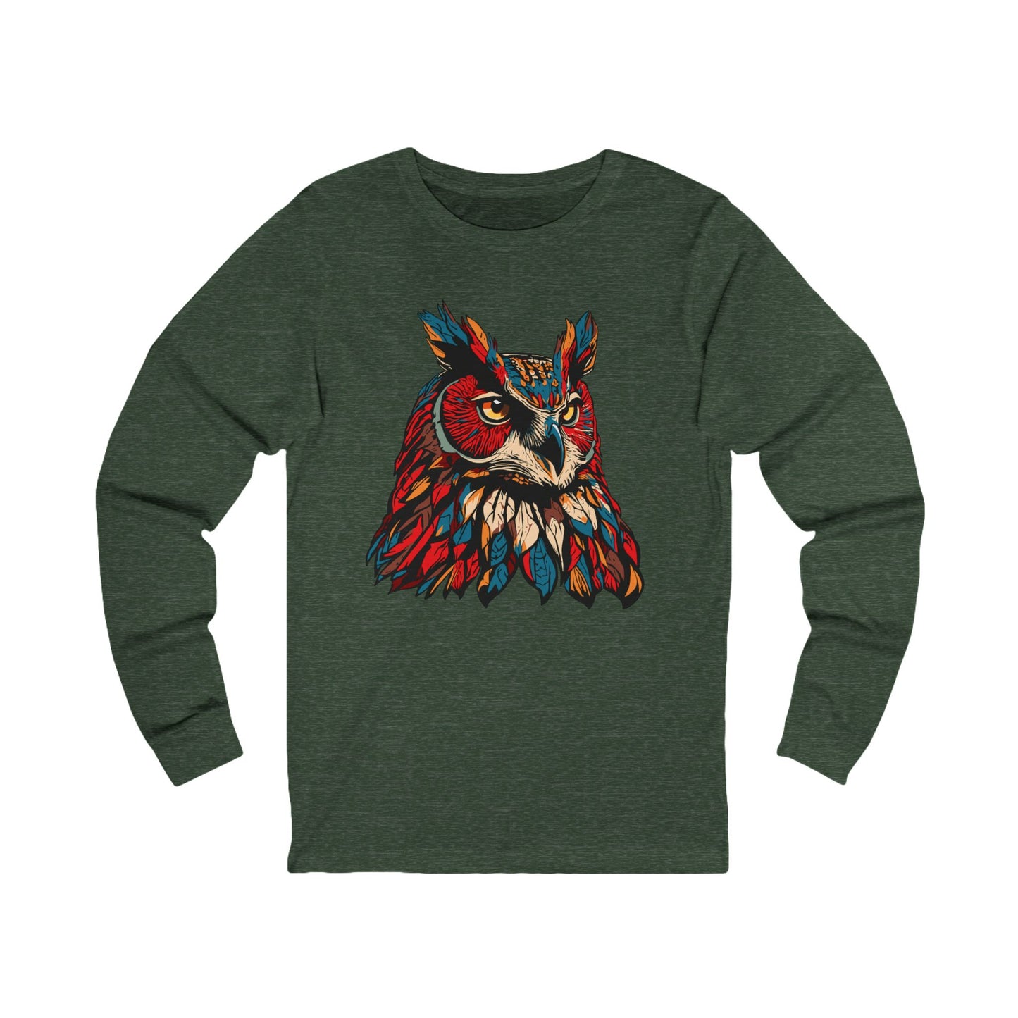 Great Horned Owl Icon - Long-Sleeve Tee