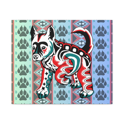 White Wolf Pup Canvas