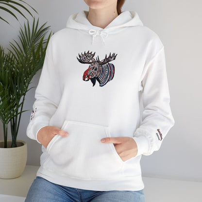 Tribal Moose Hoodie