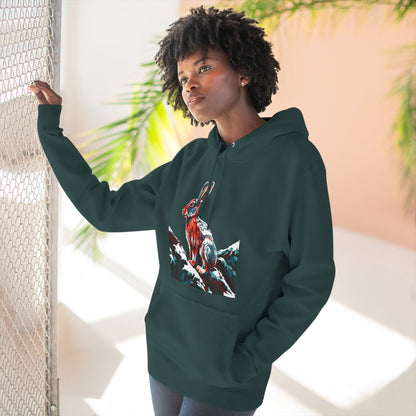 Snowshoe Hare Icon - Fleece Hoodie