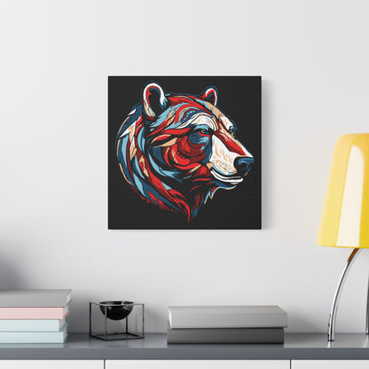 Polar Bear Icon Canvas