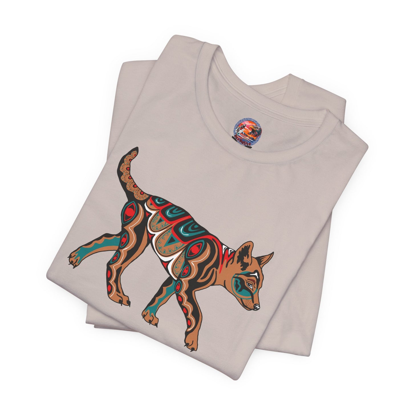 Tan Wolf Pup T-Shirt
