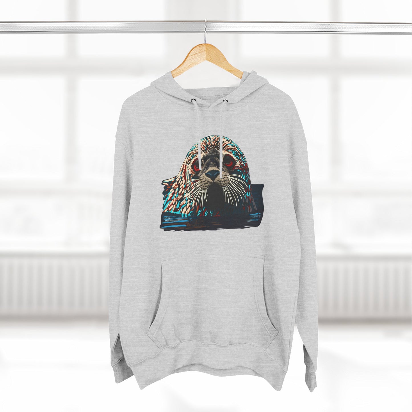 Harbor Seal Icon - Fleece Hoodie