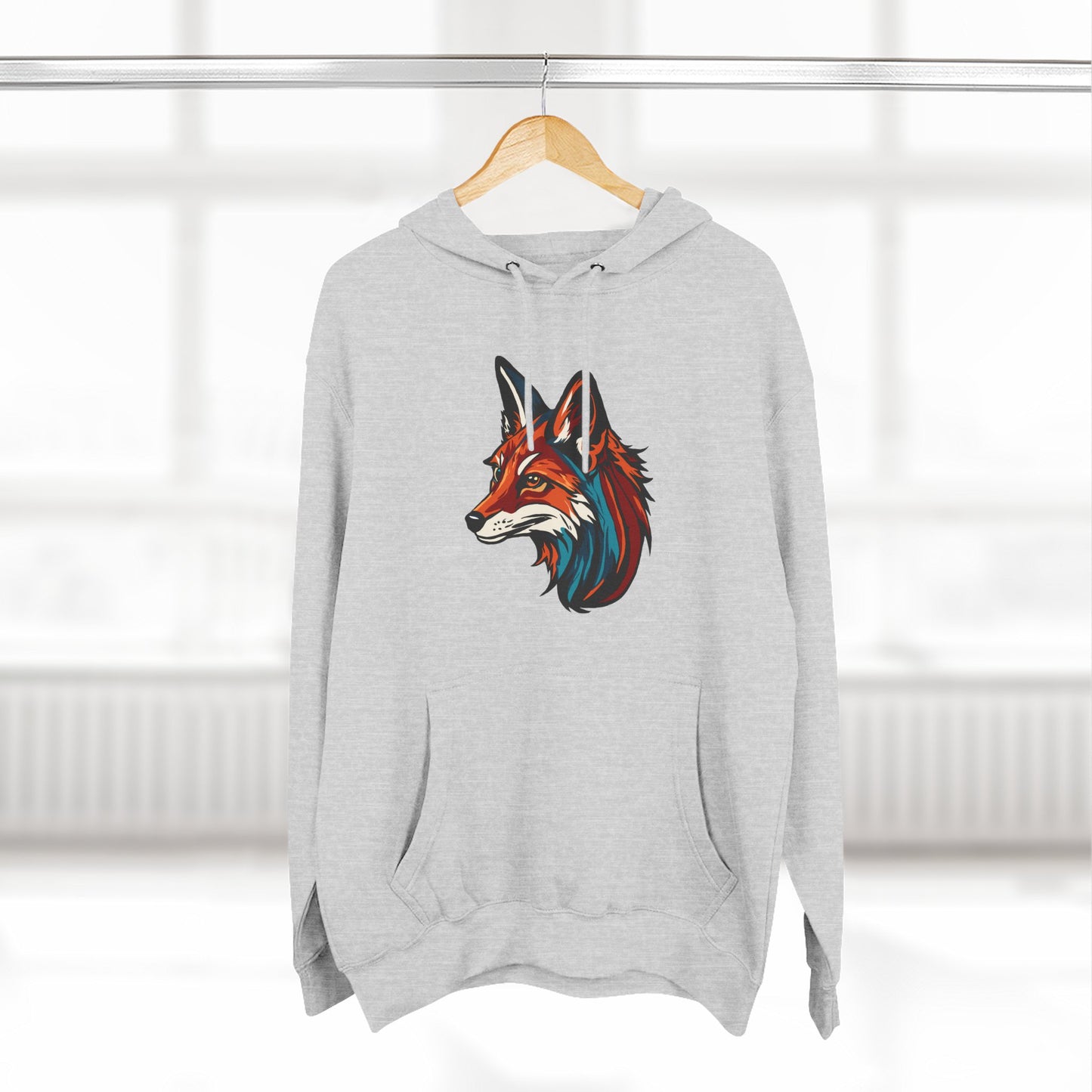 Red Fox Icon - Fleece Hoodie
