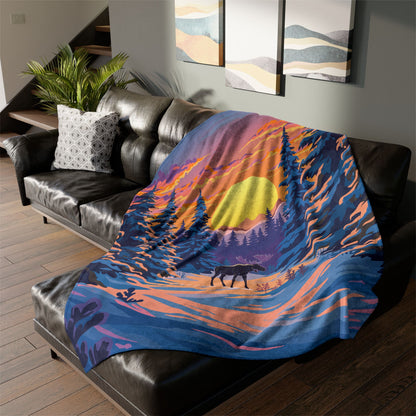 Spruce Moose Blanket