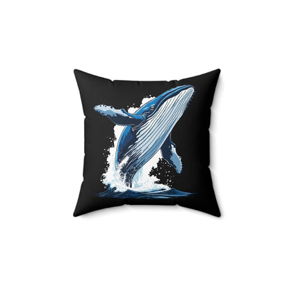 Orca and Humpback Whale - Square Pillow