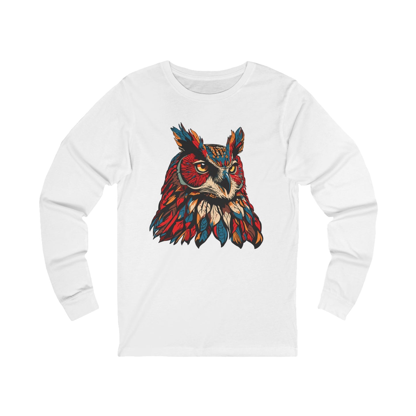 Great Horned Owl Icon - Long-Sleeve Tee