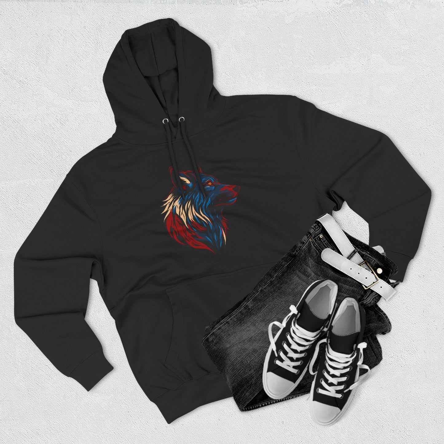 Wolf Icon - Fleece Hoodie