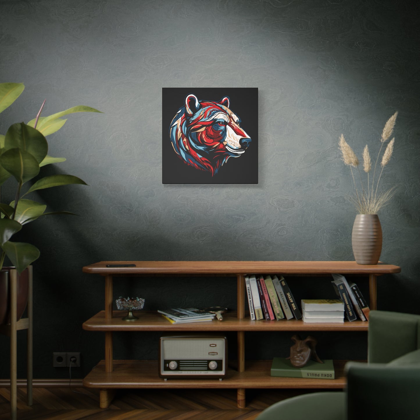 Polar Bear Icon Canvas