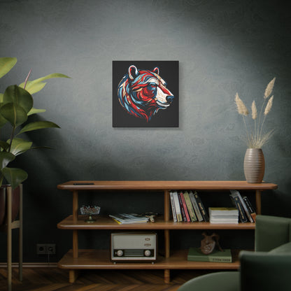 Polar Bear Icon Canvas