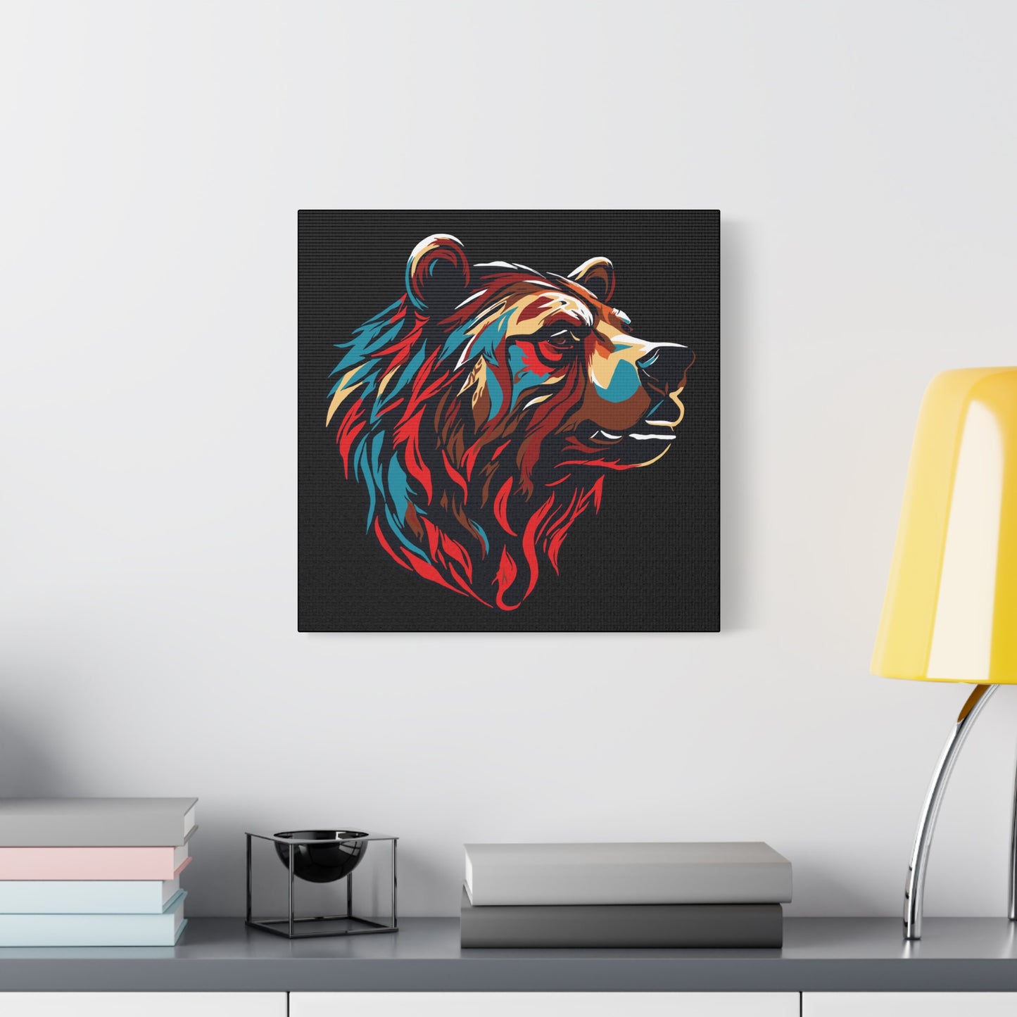 Grizzly Bear Icon Canvas
