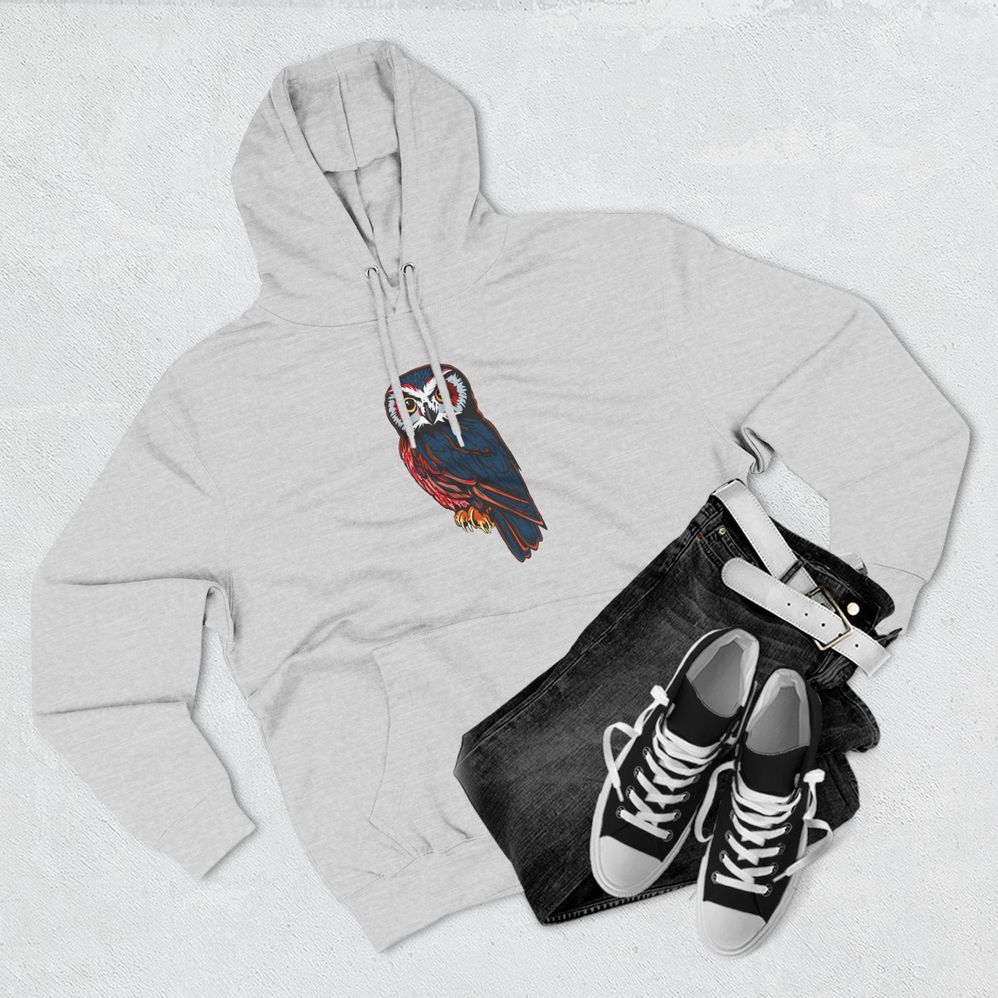 Saw-Whet Owl Icon - Fleece Hoodie